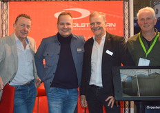 Jokingly, the men at Olsthoorn took a photo of 'customer of the year' Ben Vermeer of Kwekerij Bevermeer.